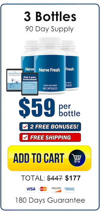 Nerve Fresh three bottle package, 90 day supply